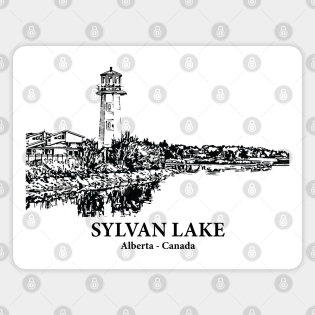 Sylvan Lake - Alberta Magnet by Lakeric